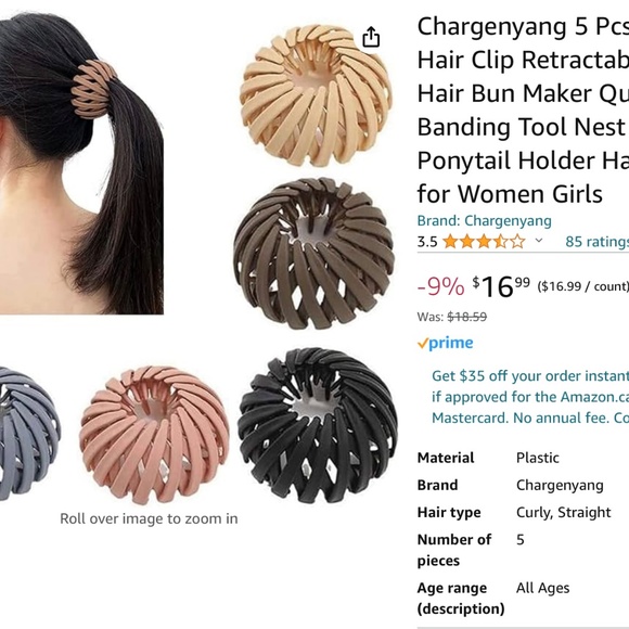 💥Hair Clip Retractable Hair Loops Hair Bun Maker💥3 for$12💥 - Picture 4 of 4